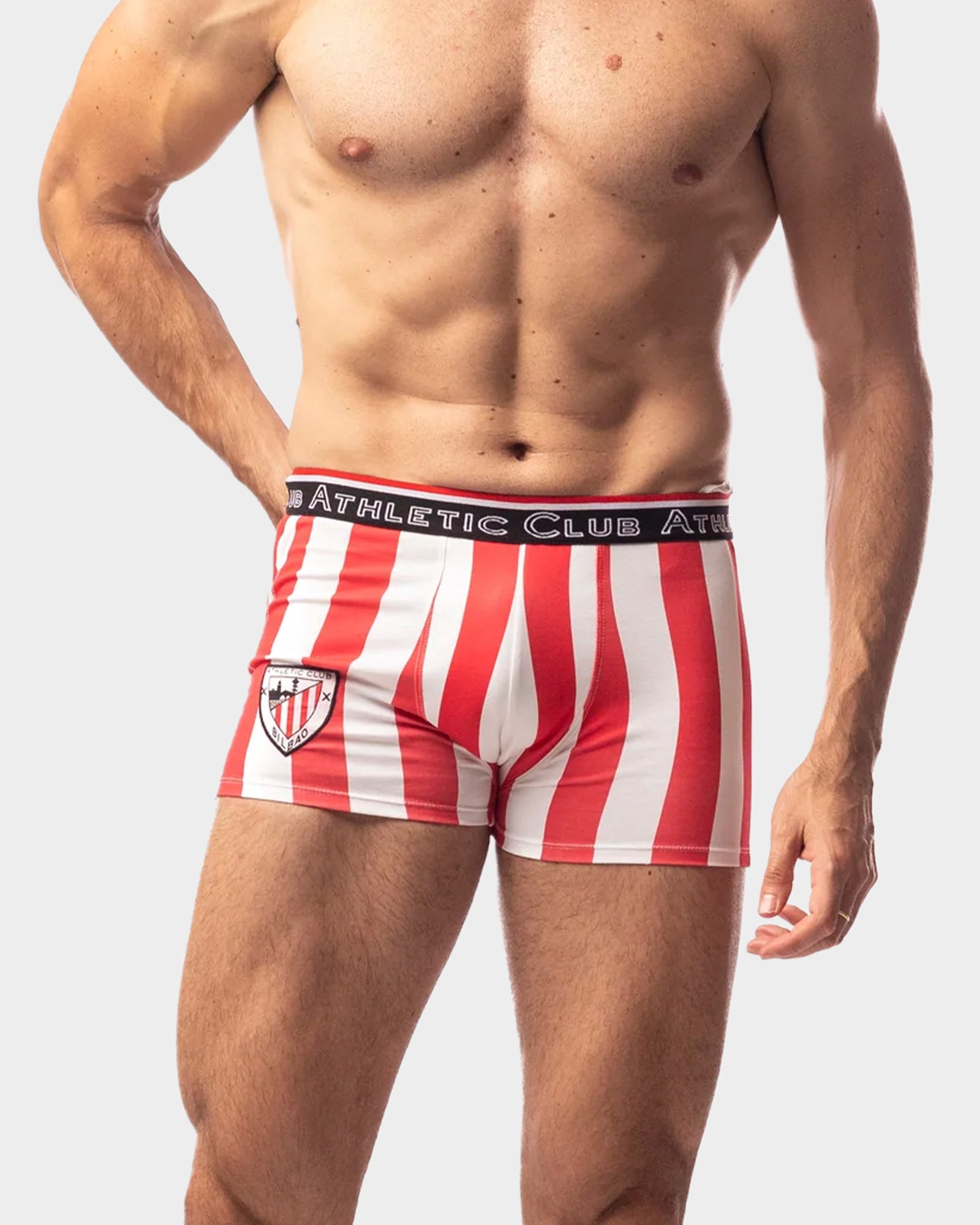 Athletic Club boxer rojiblanco adulto