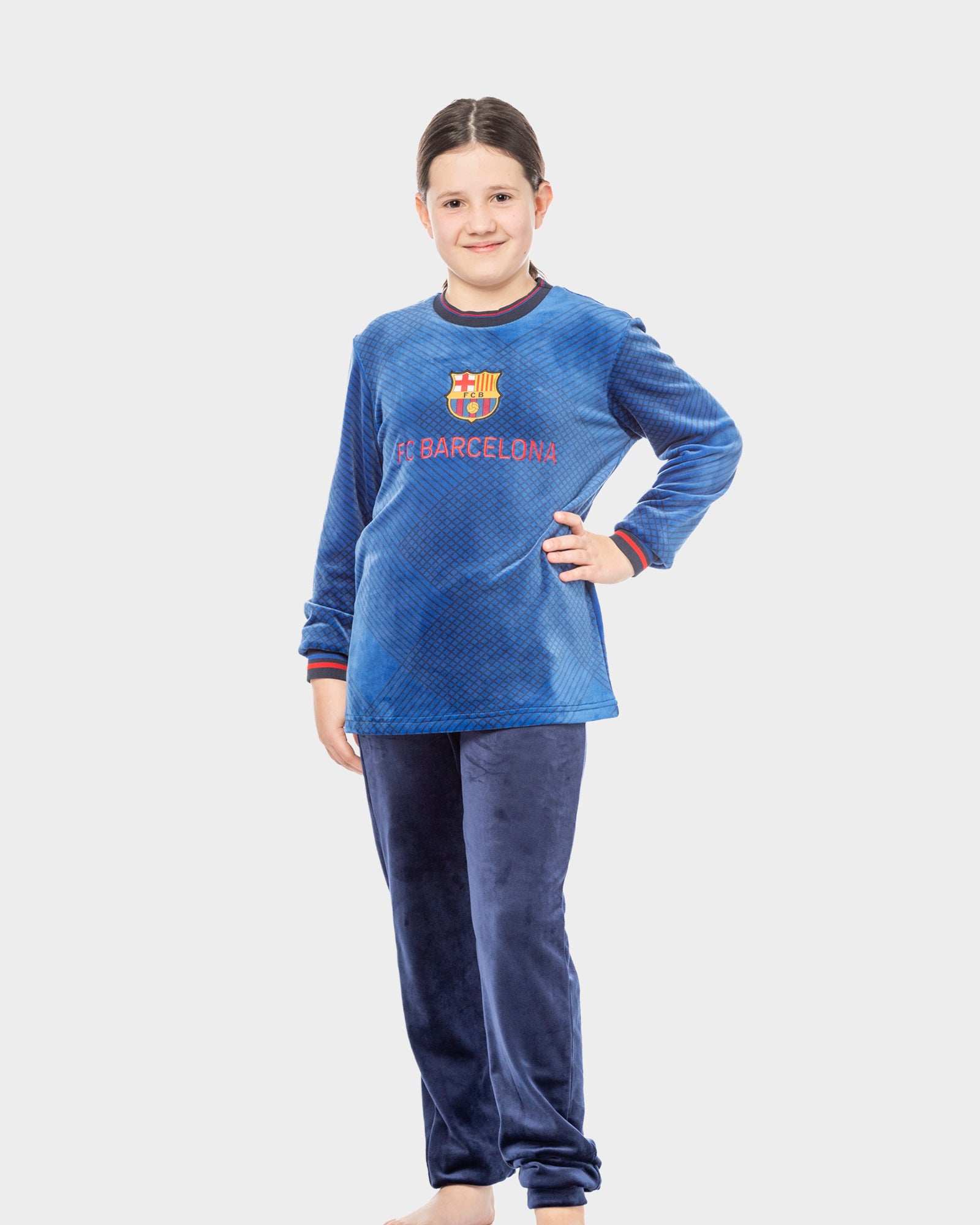 FC Barcelona Pijama velour infantil